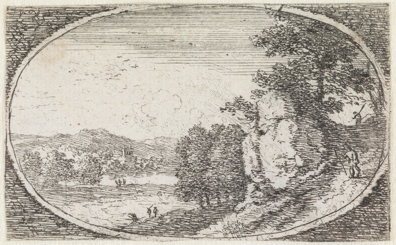 Landscape (No. 19 from the series: variae campestrum fantasiae) by Herman van Swanevelt