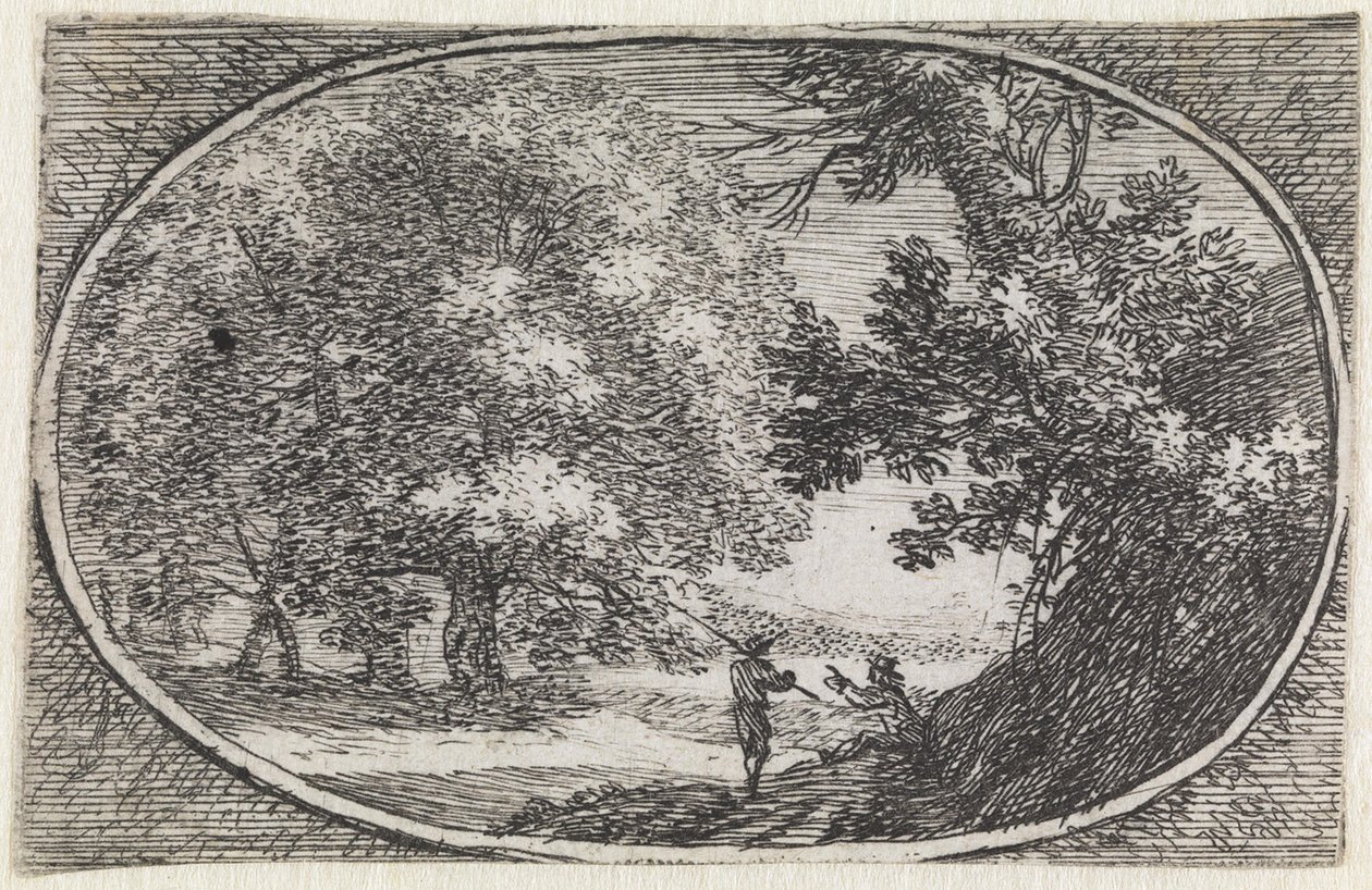 Landscape (No. 2 from the series: Variae campestrum fantasiae) by Herman van Swanevelt