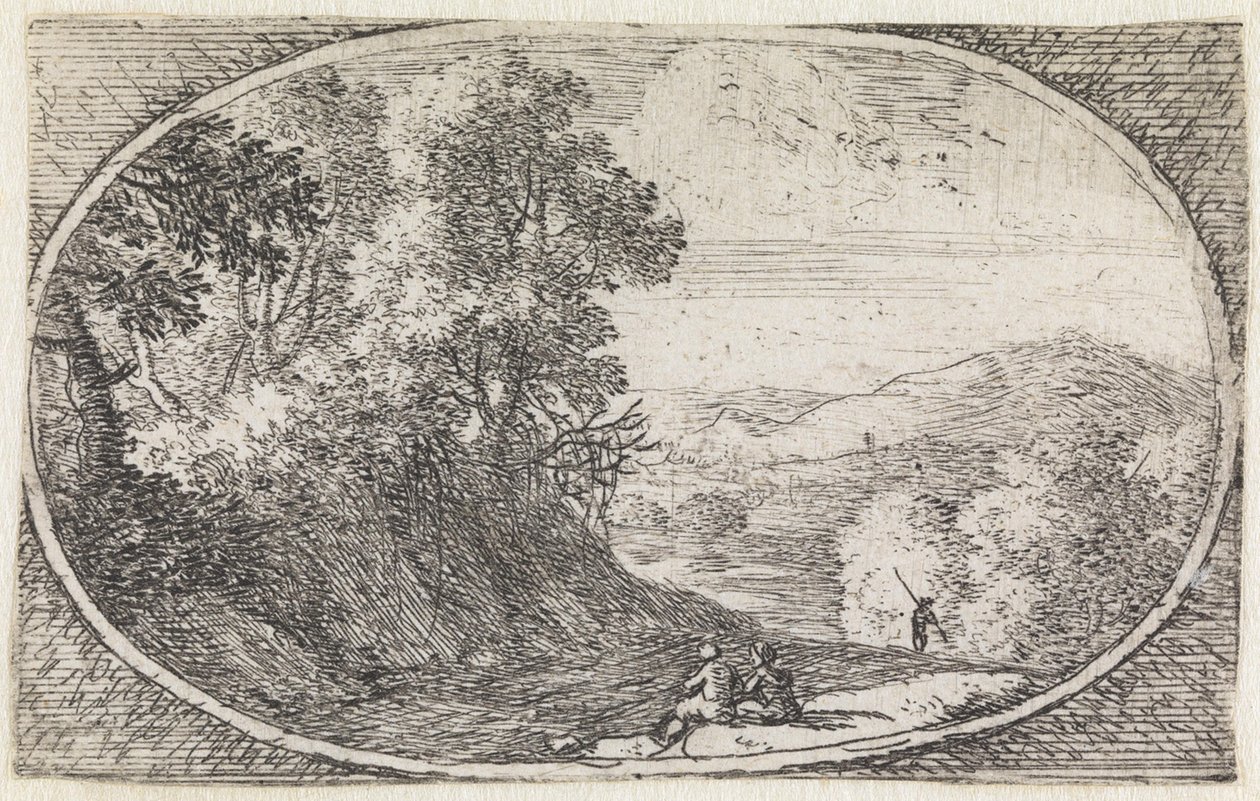 Landscape (No. 5 from the series: Variae Campestrum Fantasiae) by Herman van Swanevelt
