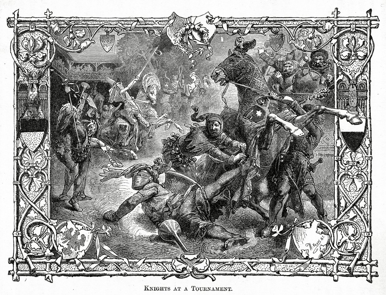 Knights at a Tournament, c.1882 by Hermann Vogel