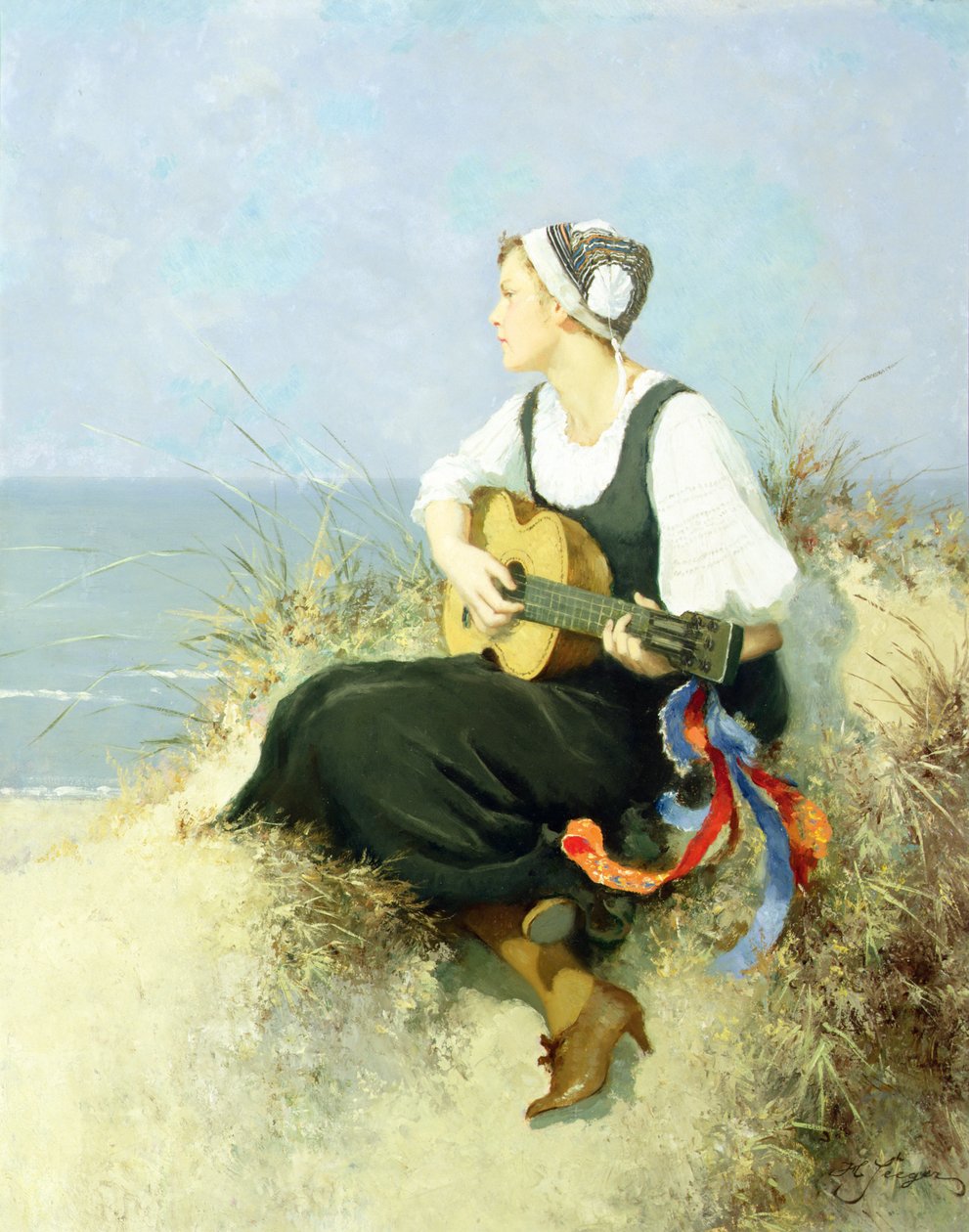 On the Beach by Hermann Seeger