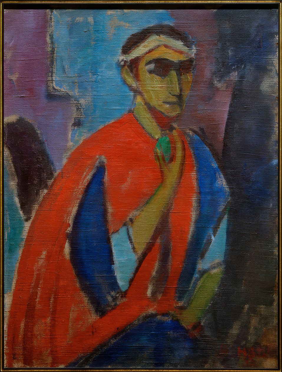 Self-Portrait in Costume (The Roman) by Hermann Stenner