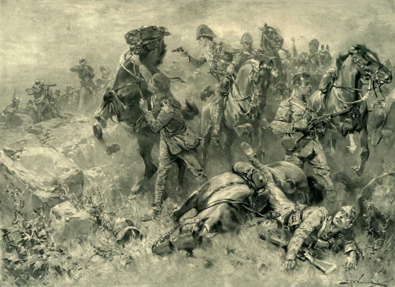 Mishap to the Scots Greys at Klippan, February 18, 1902 by Hermanus Willem Koekkoek