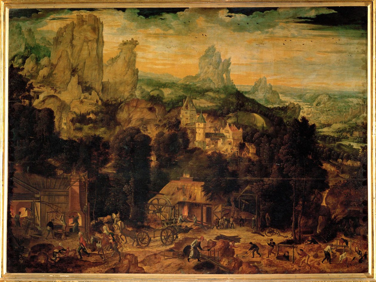 Copper Mine by Herri met de (c.1510-p.1550) Bles