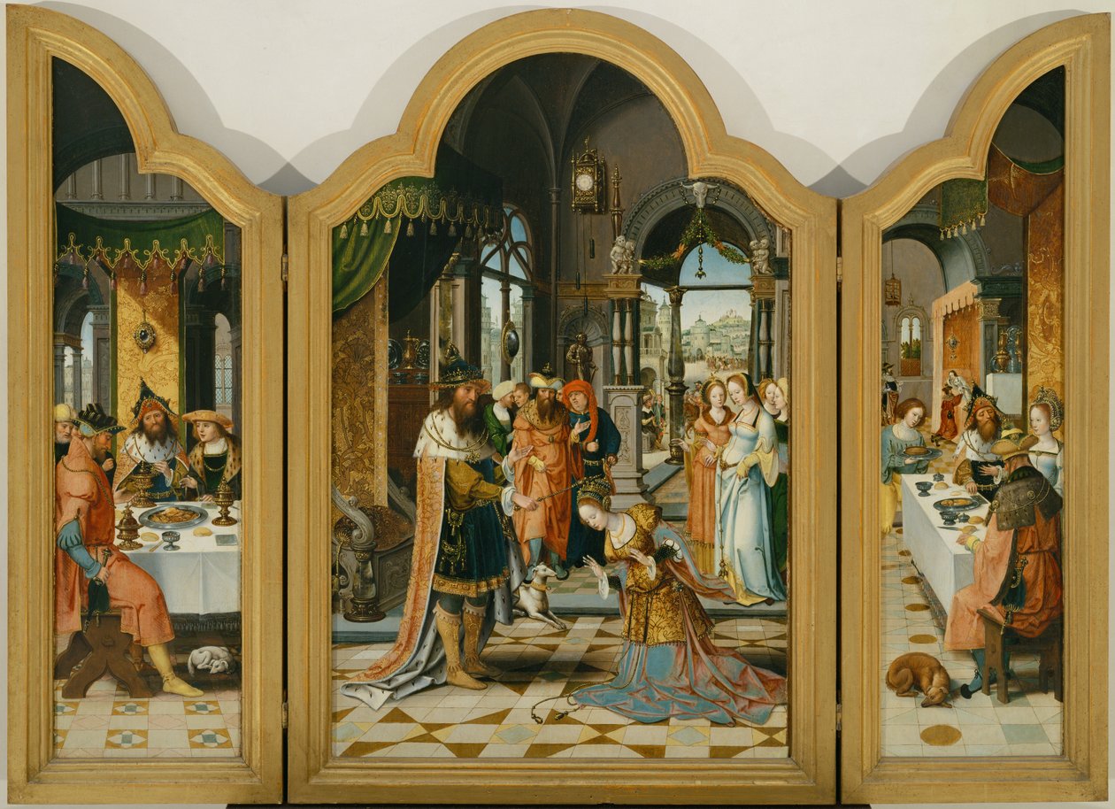 Triptych painting discount