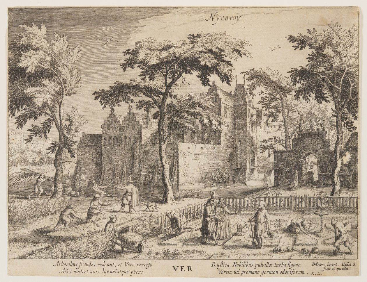 Nyenroy - Spring, from The Seasons, View of Castles in the Vicinity of Amsterdam by Hessel Gerritsz
