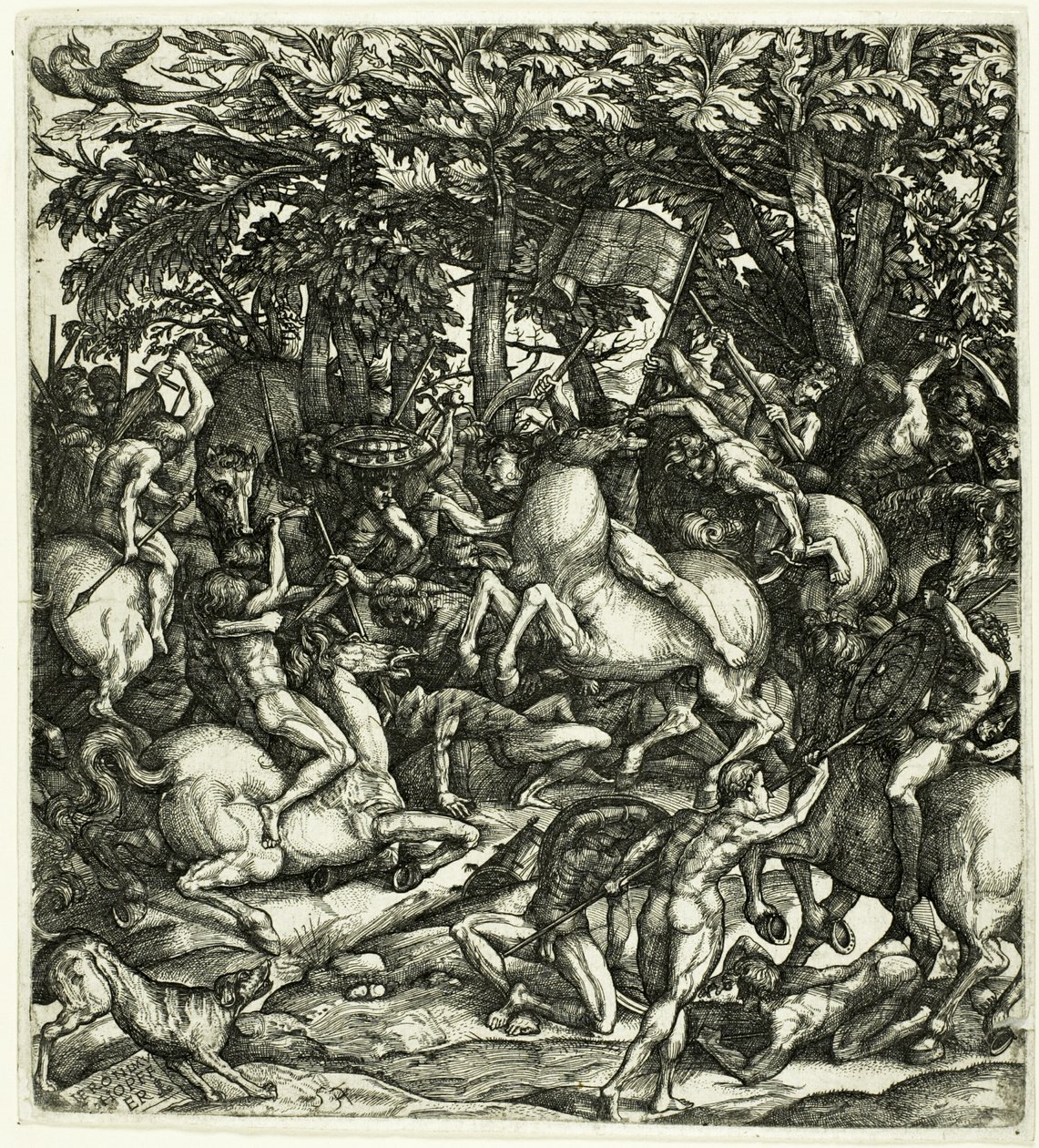 The Battle by Hieronymous Hopfer