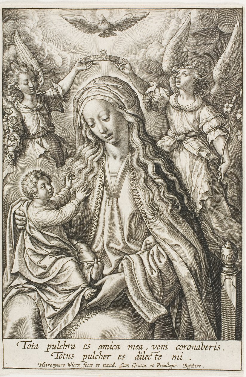 Virgin and Child by Hieronymous Wierix