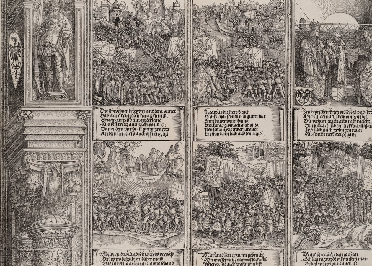 The Marriage of Philip the Fair to Joanna of Austria, Maximilian Recaptures the Occupied Territory by Hieronymus Andreae