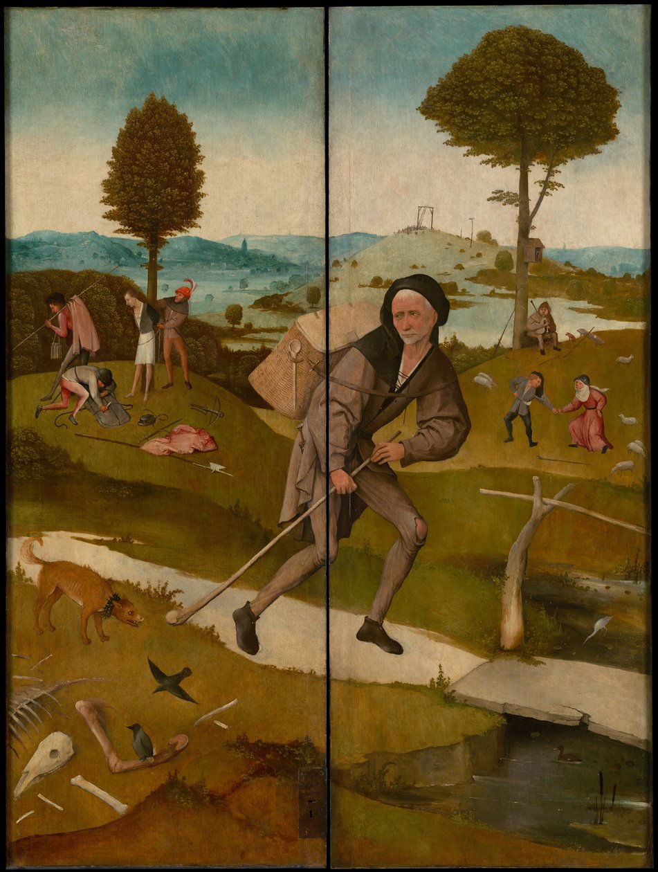 The Haywain Triptych, ca. 1516 (exterior) by Hieronymus Bosch