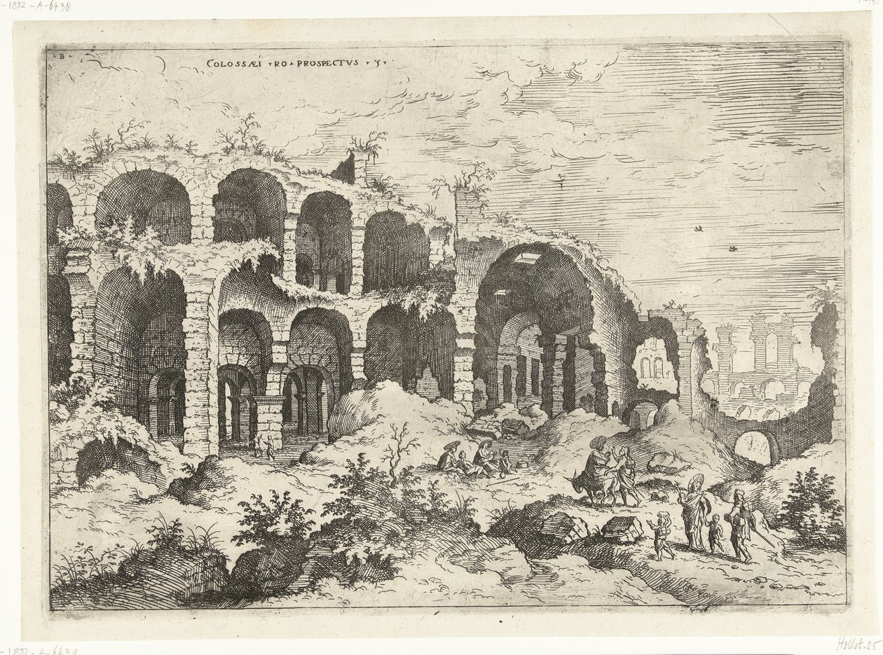 Third View of the Colosseum in Rome (series title) by Hieronymus Cock
