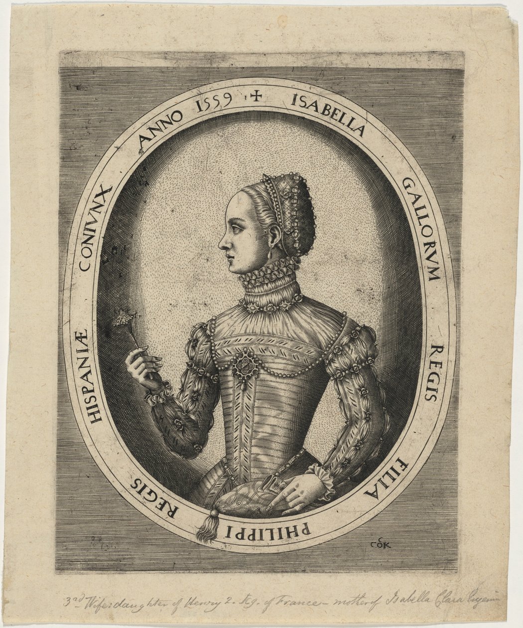 Isabella, Third Wife of Philip II of Spain by Hieronymus Cock