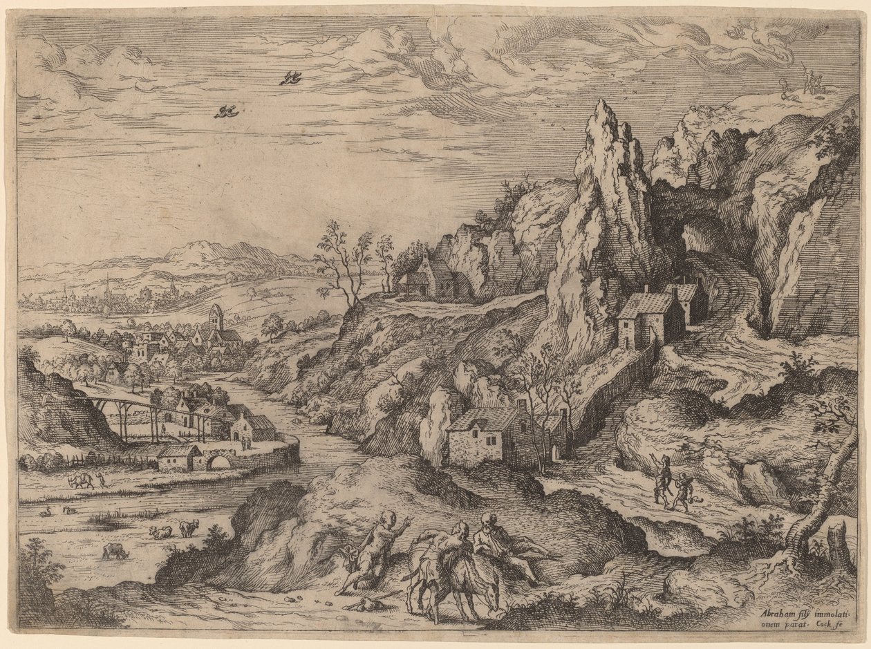 Sacrifice of Abraham by Hieronymus Cock