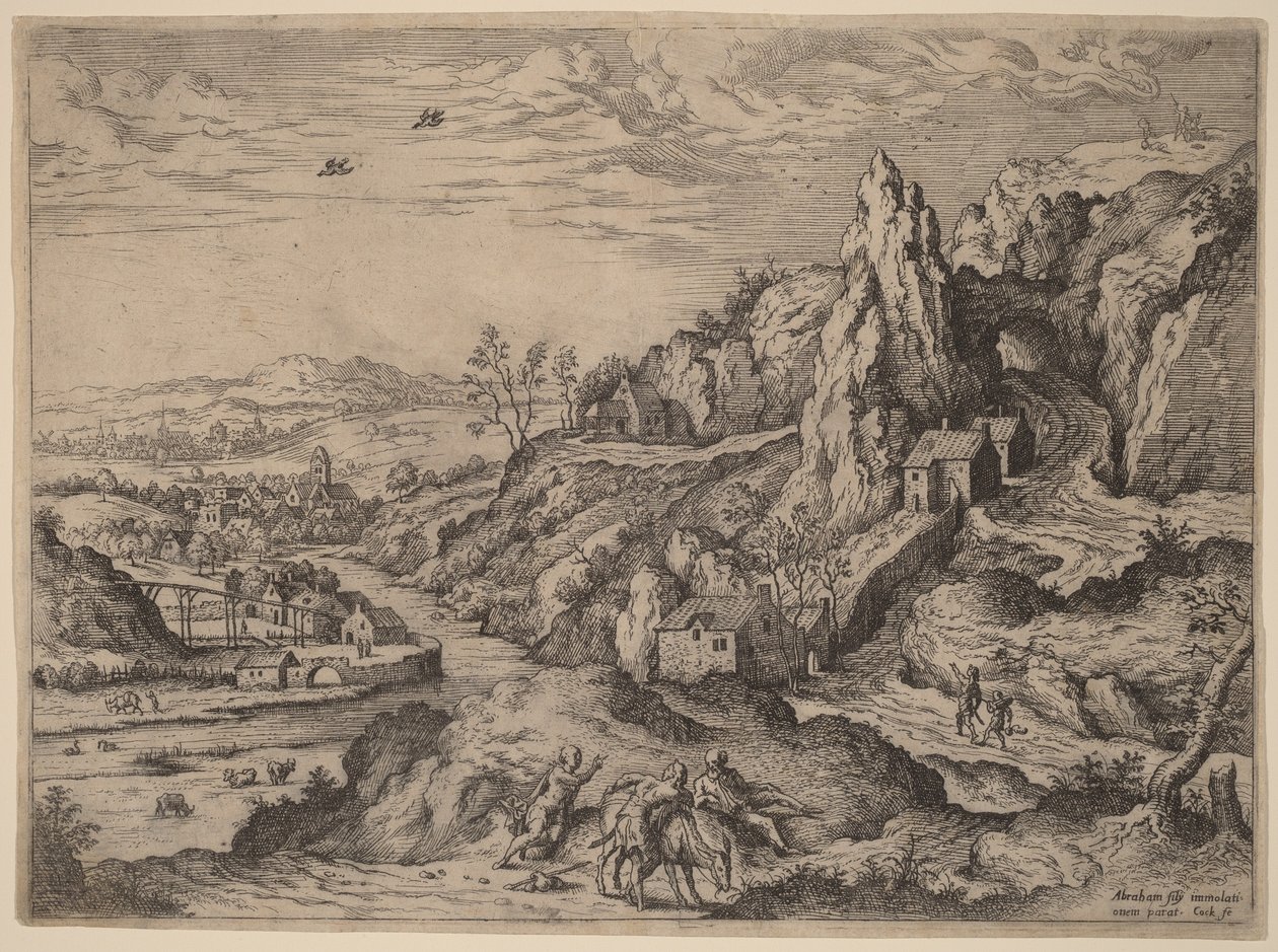 Sacrifice of Abraham by Hieronymus Cock
