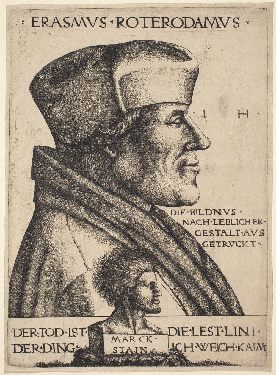 Erasmus of Rotterdam by Hieronymus Hopfer