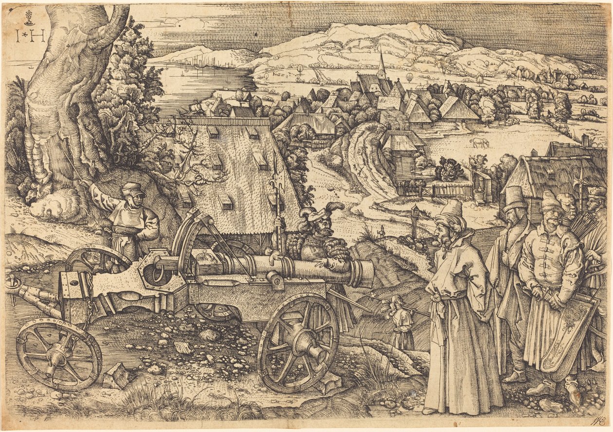 The Great Cannon by Hieronymus Hopfer after Albrecht Dürer
