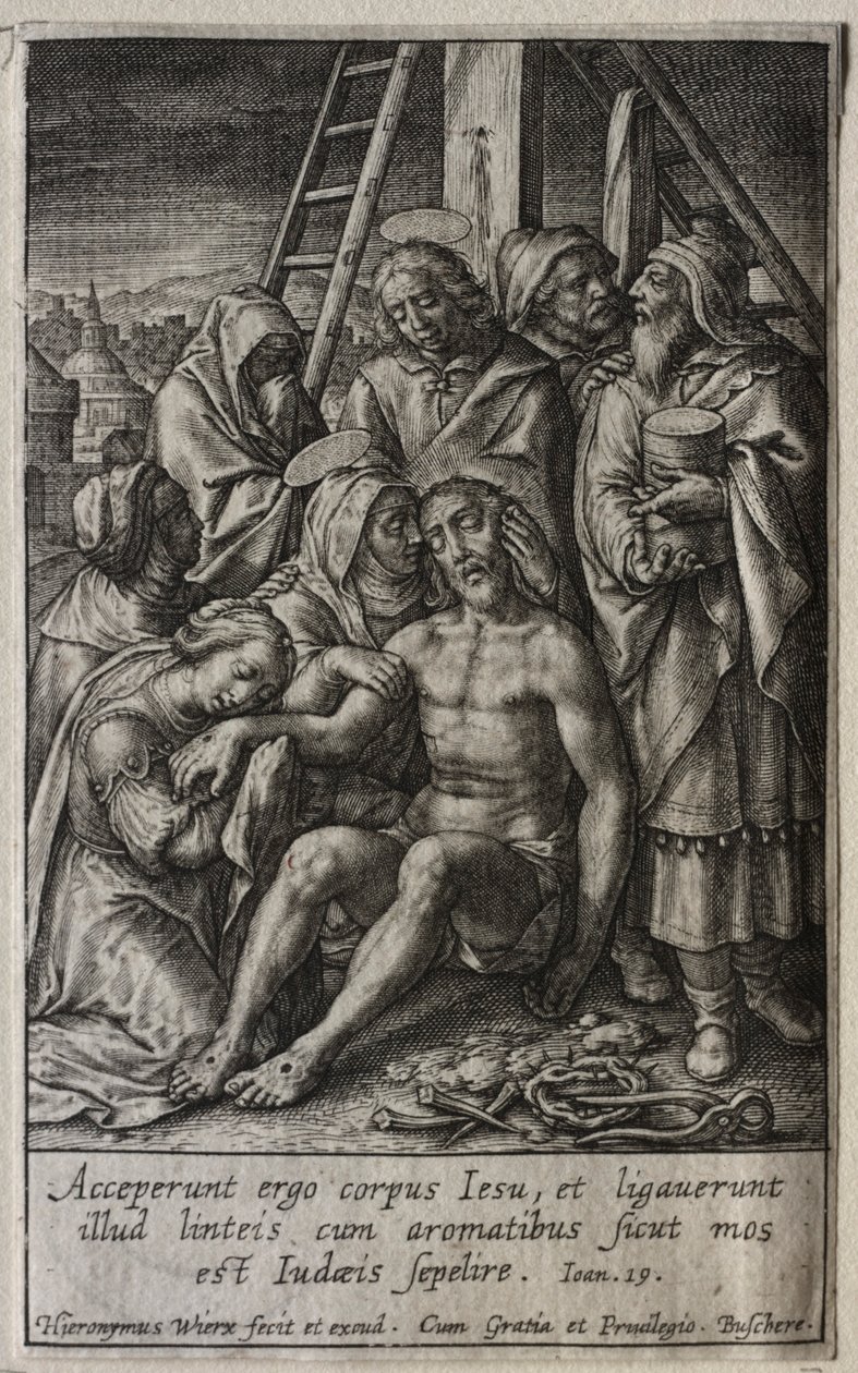 The Passion: Deposition from the Cross by Hieronymus or Jerome Wierix