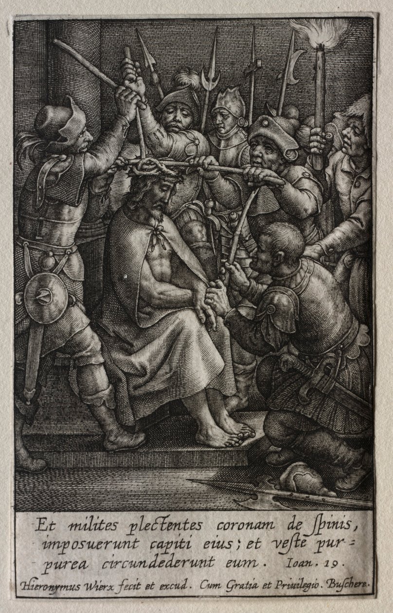 The Passion: The Crowning with Thorns by Hieronymus or Jerome Wierix