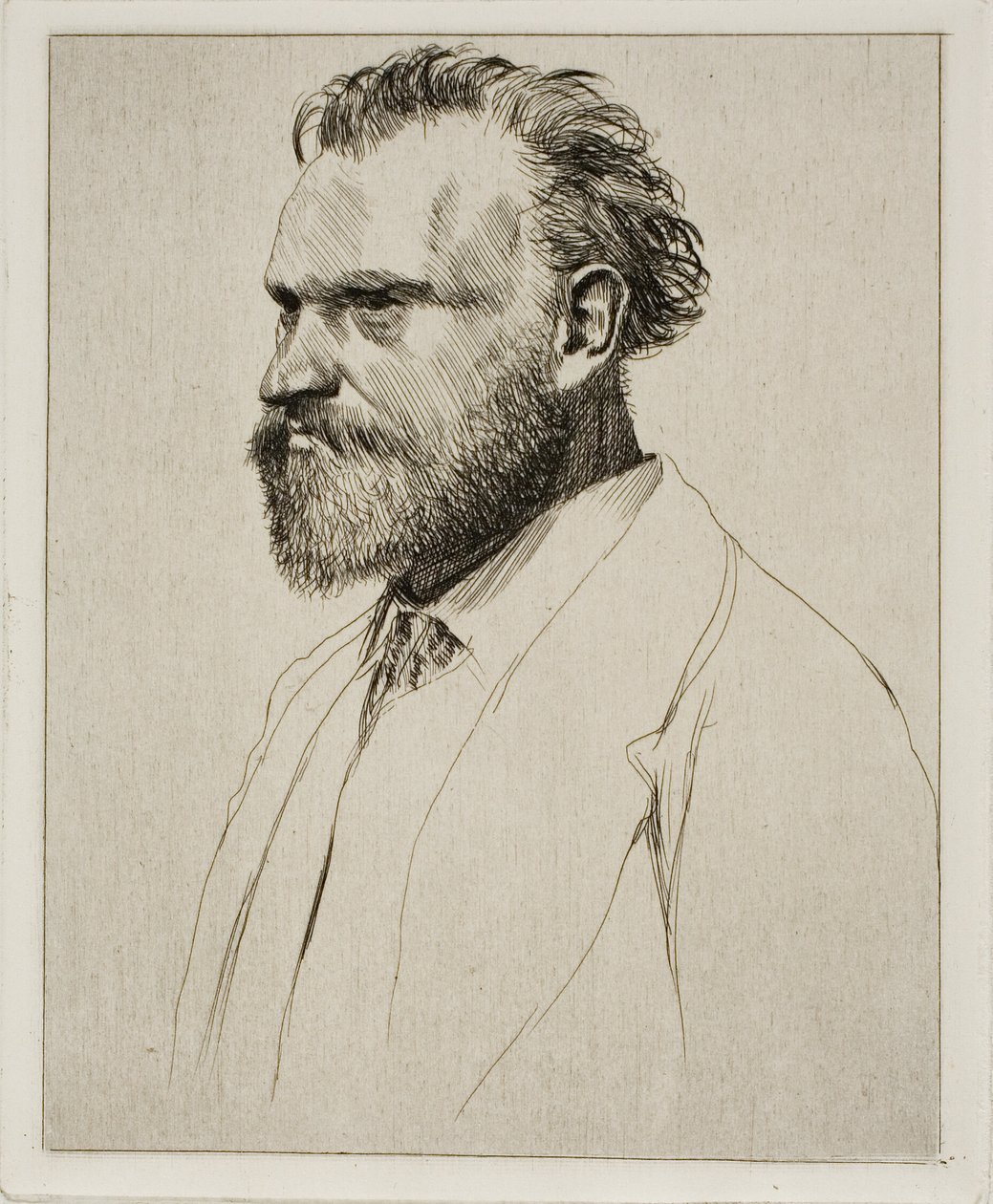 Bust-Length Portrait of Edouard Manet by Hilaire Germain Edgar Degas
