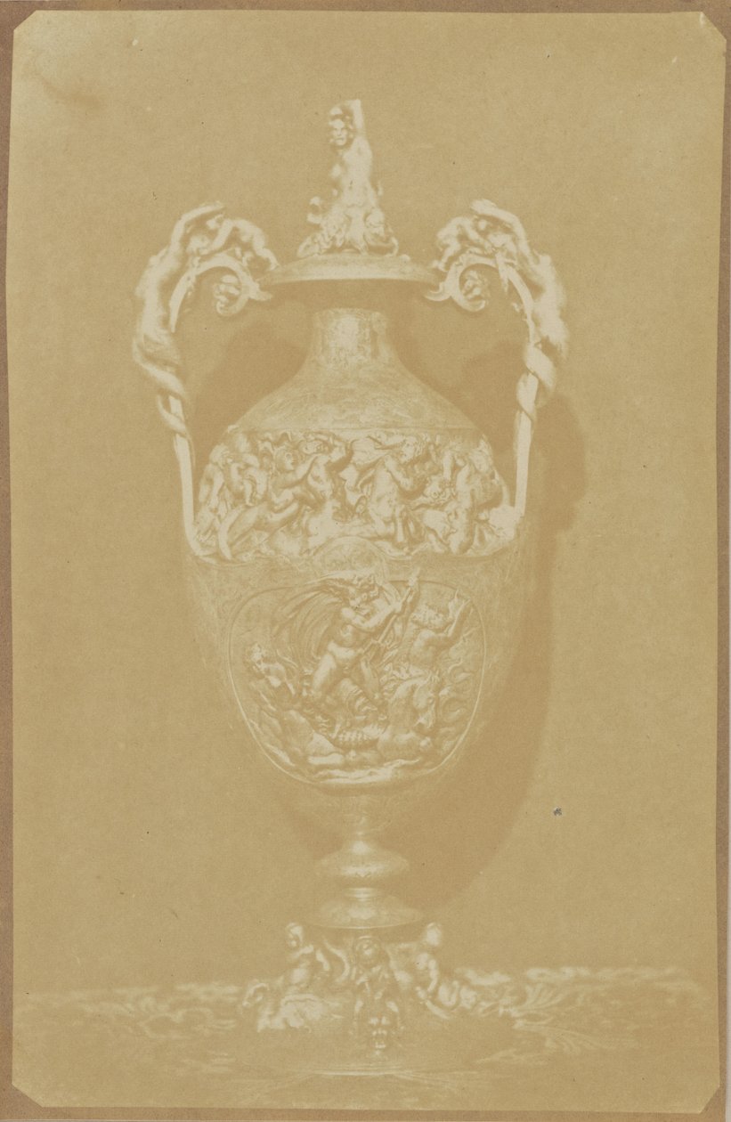 Ornate Vase with Handles by Hippolyte Bayard