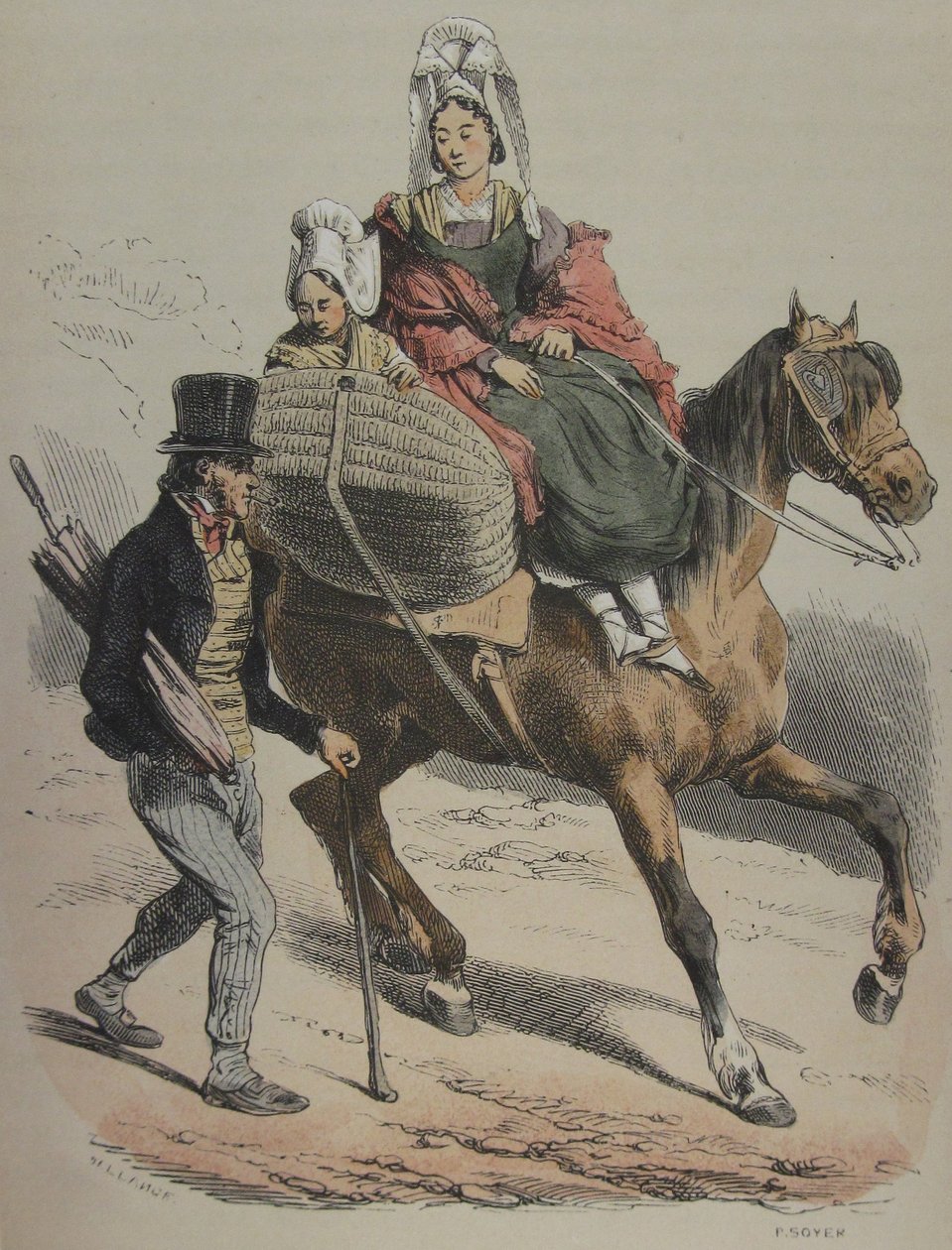 Normandy Jules Janin Illustration 161 by Hippolyte Bellange