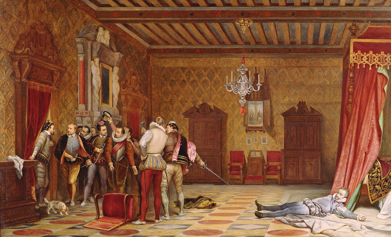 The Assassination of Henri de Lorraine (1549-88) Duc de Guise, 1834 by Hippolyte Delaroche