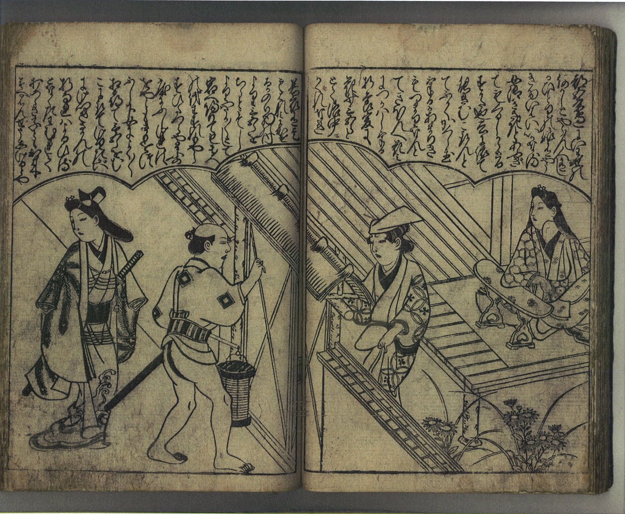 Pleasure with the Beauties of Japan by Hishikawa Moronobu