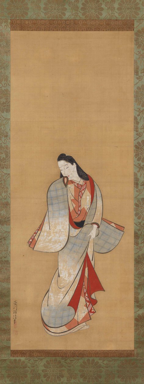 Standing Beauty by Hishikawa Moronobu
