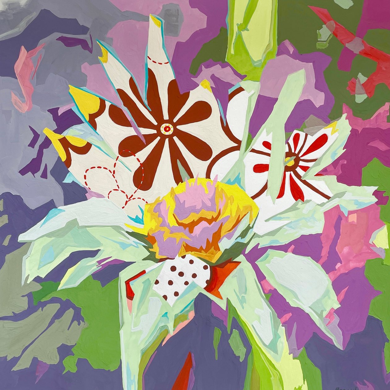 Floral Abstract #1 by Holly Boruck: Premium art reproduction