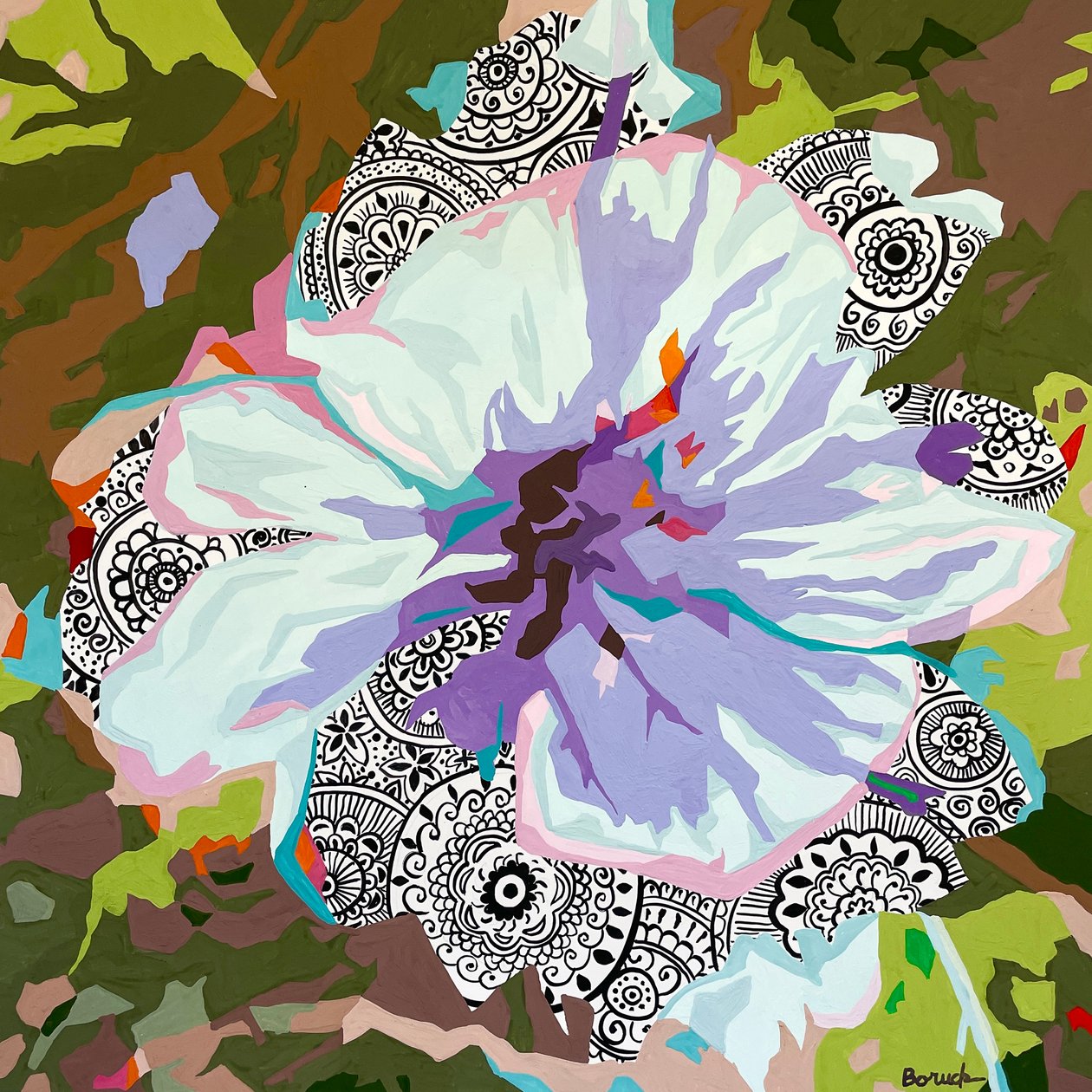 Floral Abstract #4 by Holly Boruck