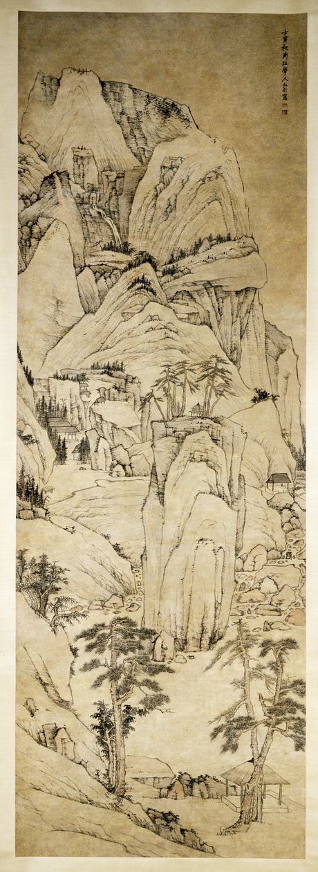 Monumental Landscape by Hongren Hongren: Fine art print