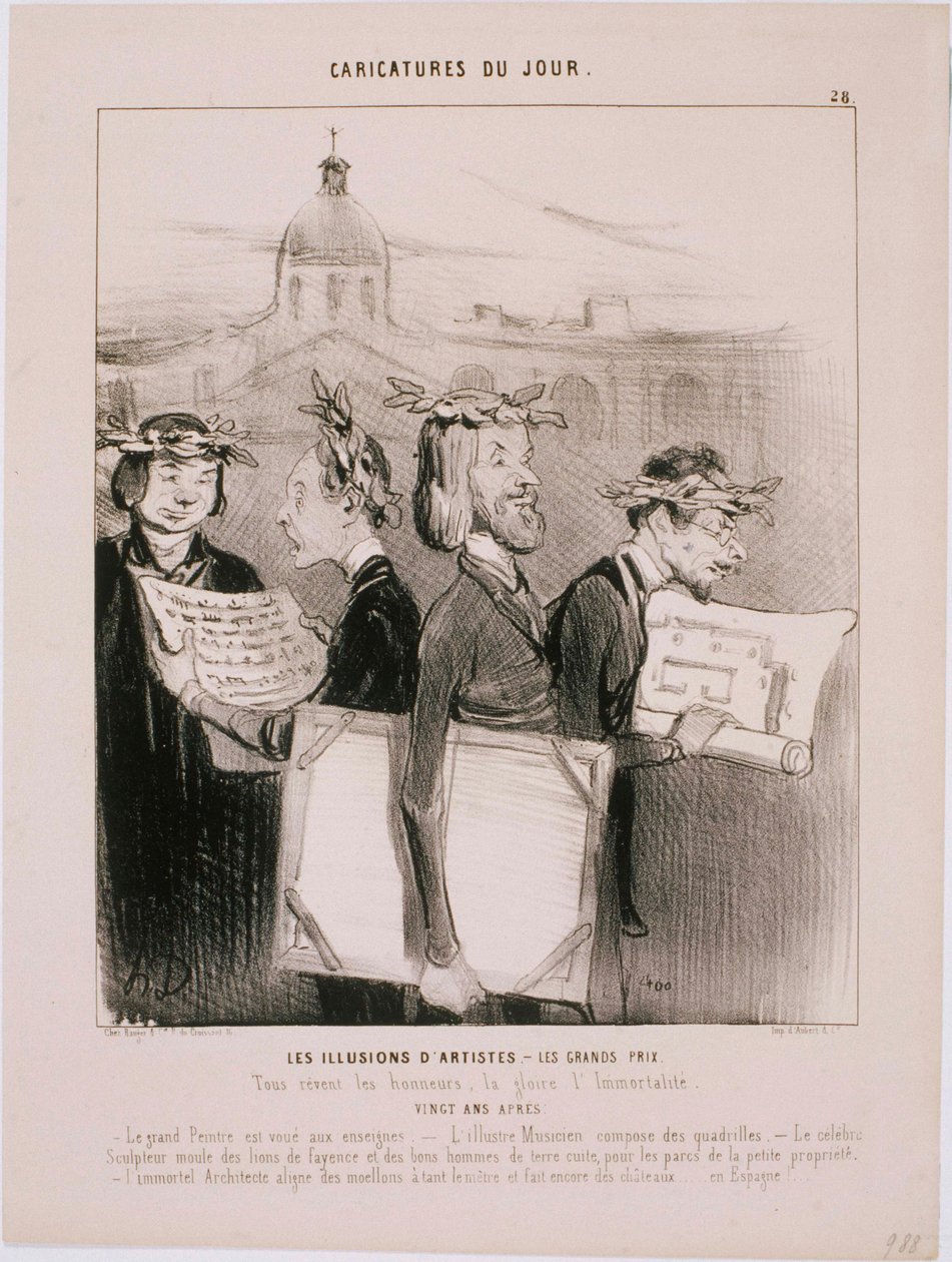 Caricatures of the Day - The Illusions of Artists by Honoré Daumier