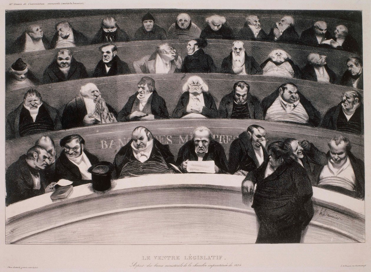 The Legislative Belly by Honoré Daumier