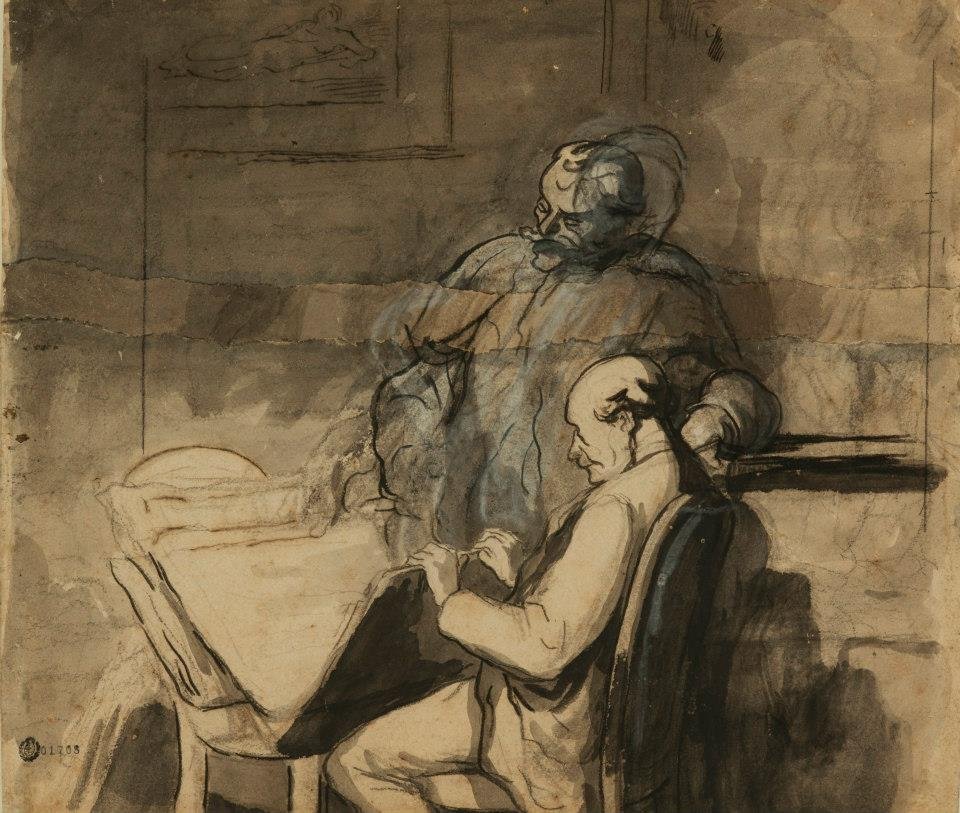 The Print Lovers by Honoré Daumier