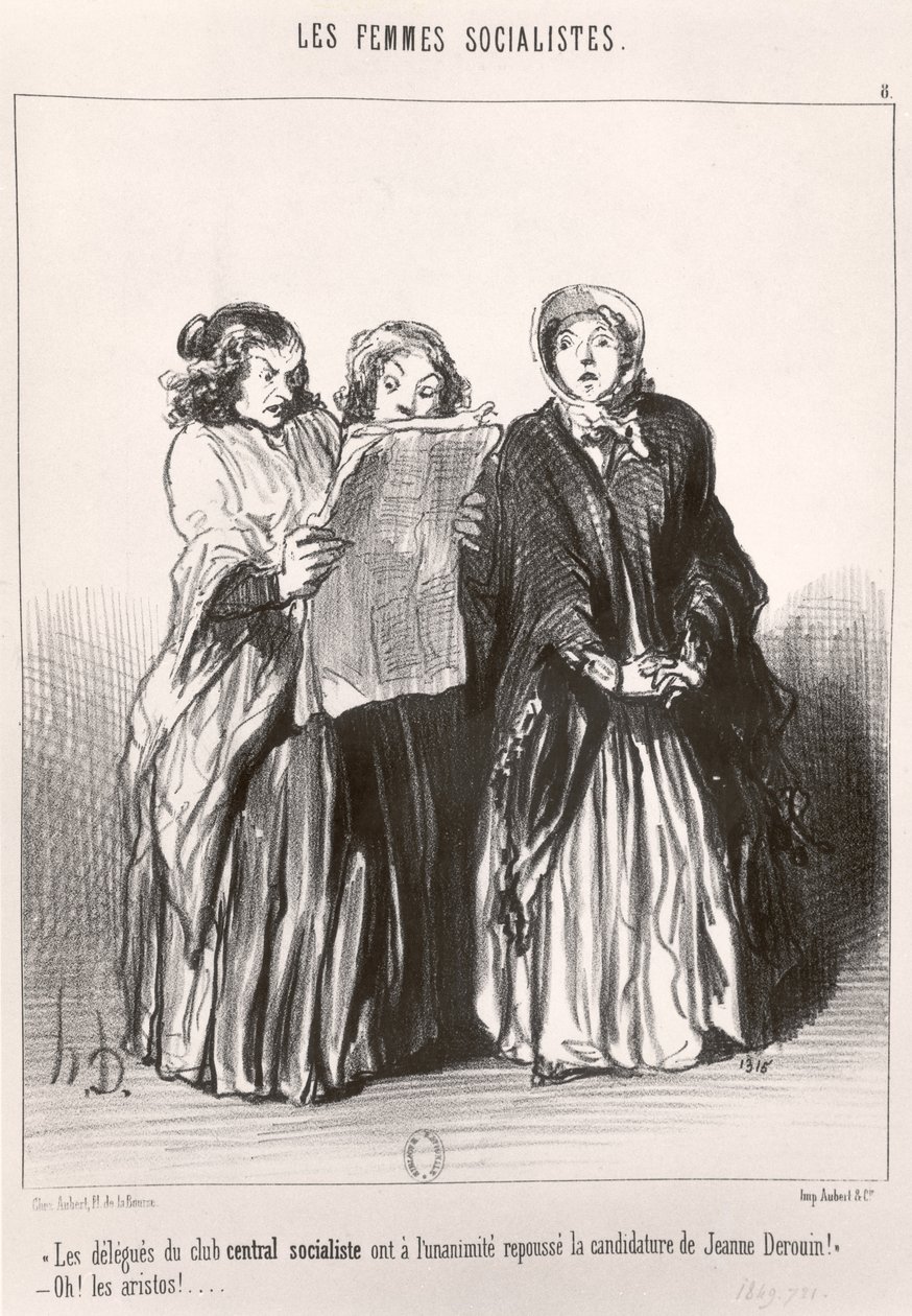 The Socialist Women, 1849 by Honoré Daumier