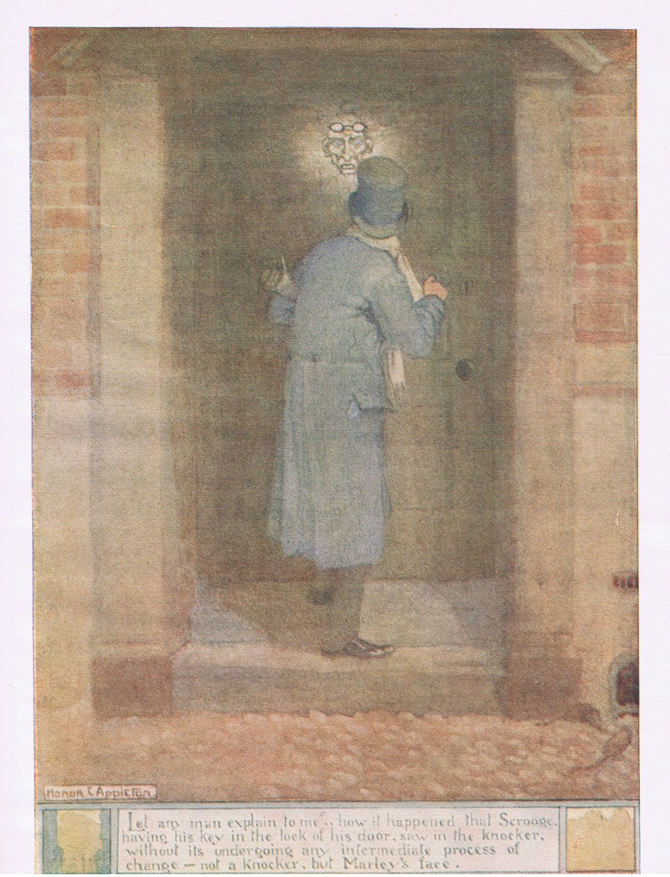 Let Any Man Explain to Me How It Happened That Scrooge Having His Key in the Lock of the Door, Not a Knocker but Marley