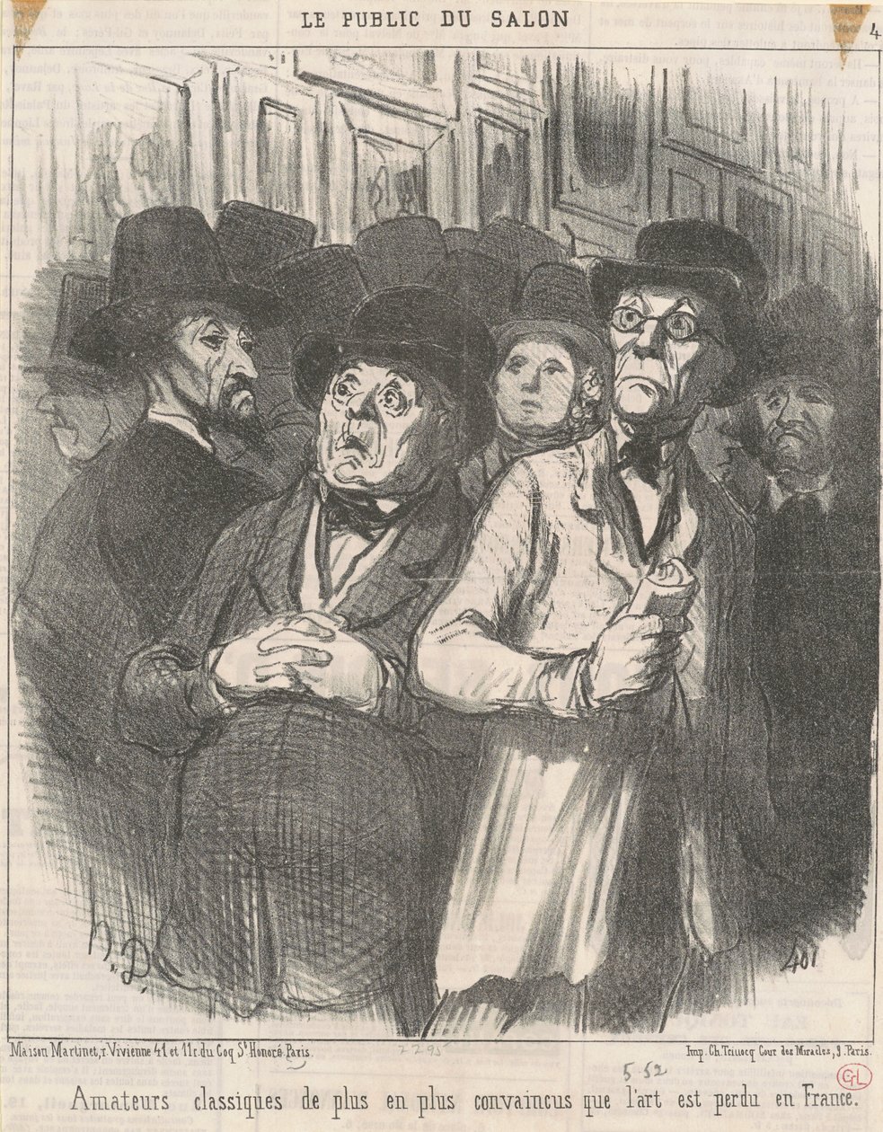 Convinced Classical Amateurs by Honoré Daumier