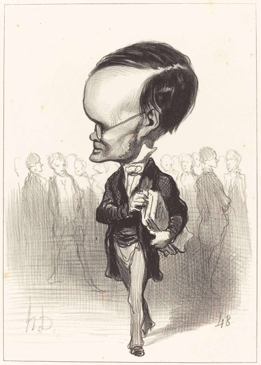 Arm. Jacques Lherbette by Honoré Daumier