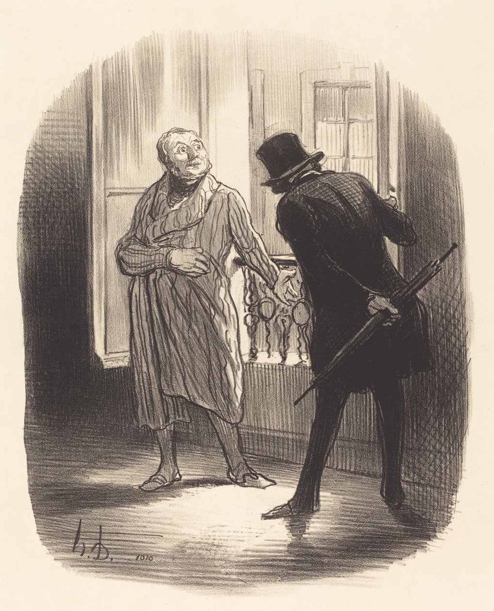 This Accommodation is a Bit Expensive for the Place Royale... by Honoré Daumier