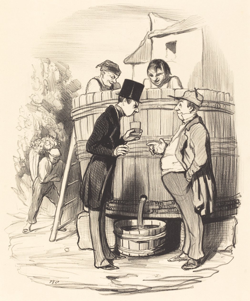 How Do You Find This Little Wine... by Honoré Daumier