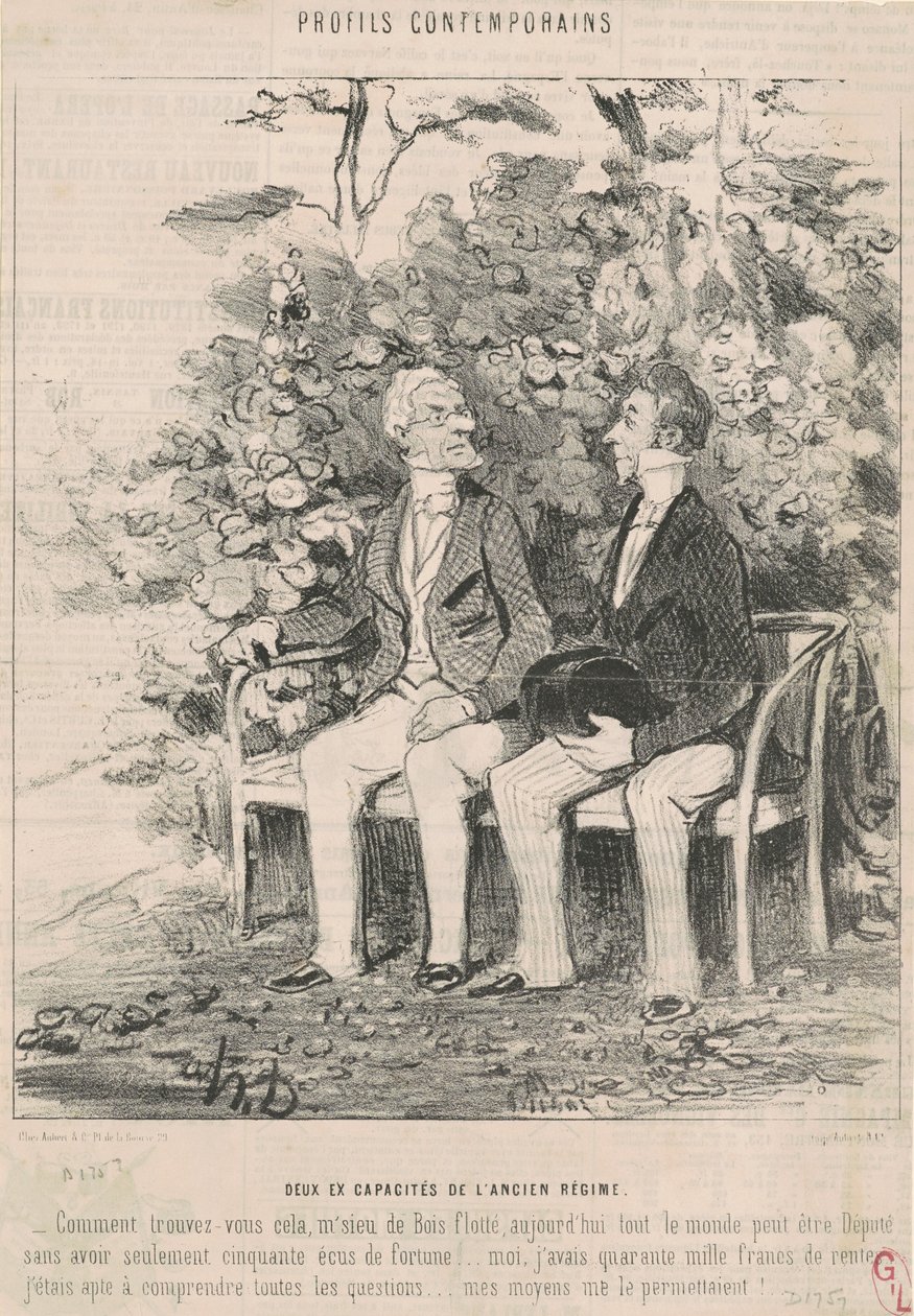 Two from the Capacity of the Old Regime by Honoré Daumier