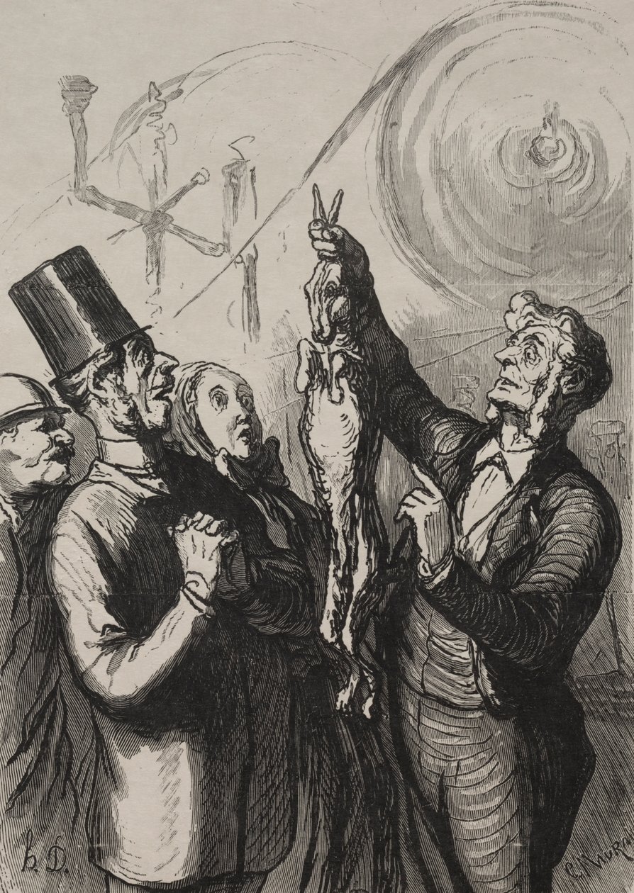 Exposition Universelle: In Ten Minutes You Will Have a Stew and a Hat by Honoré Daumier