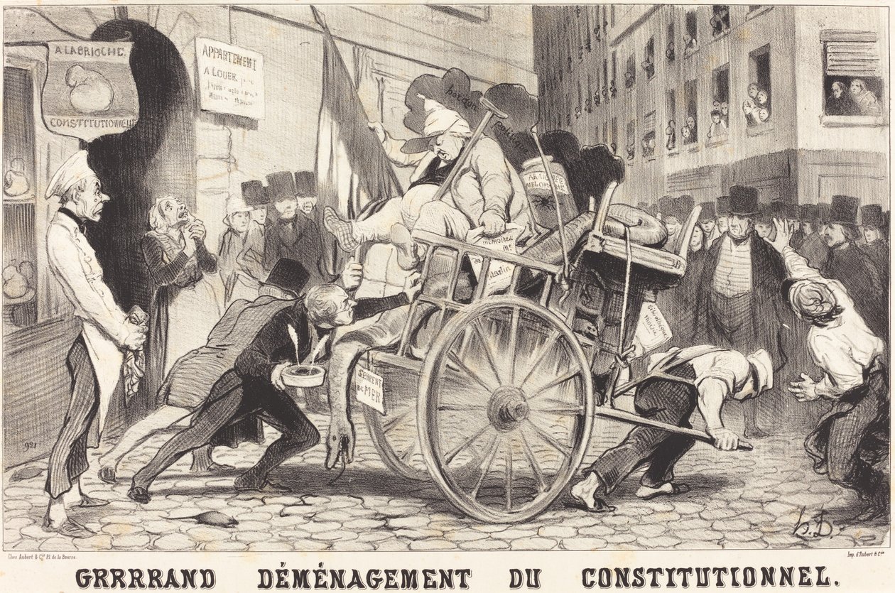 Grand Moving of the Constitutionalist by Honoré Daumier
