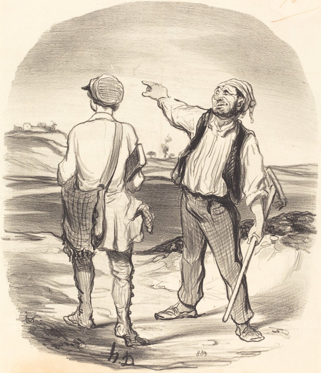 I saw a hare... eight days ago! by Honoré Daumier