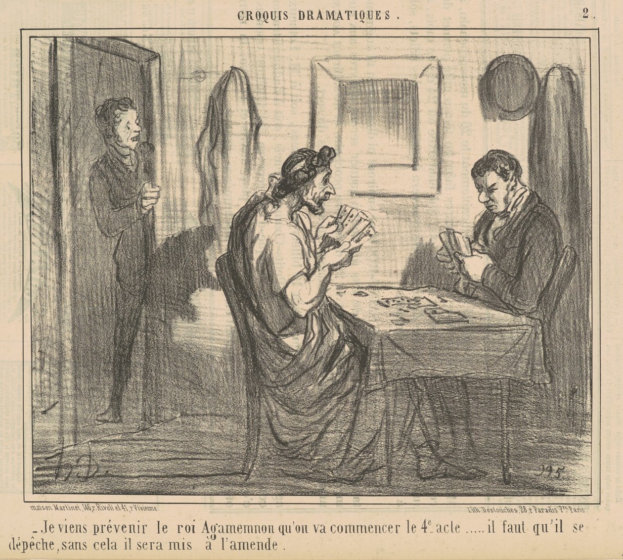 I come to warn King Agamemnon ... by Honoré Daumier