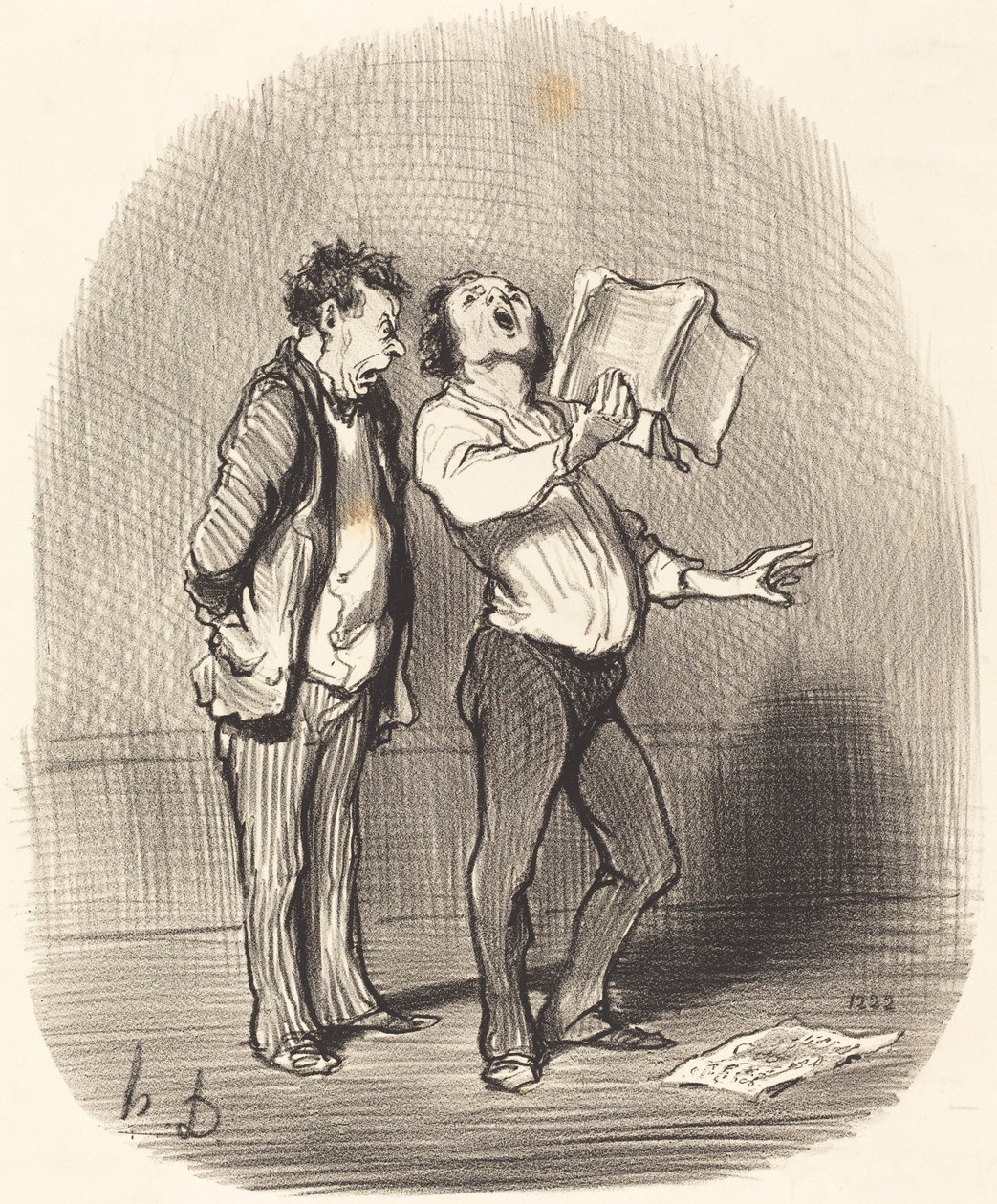 The Inconvenience of Having a Music-Loving Friend by Honoré Daumier