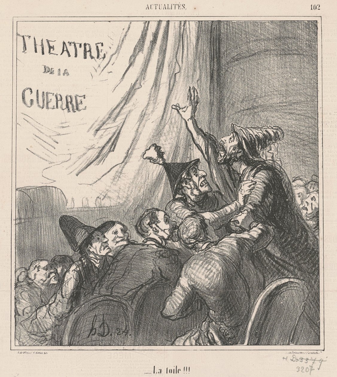 The Canvas!!! by Honoré Daumier