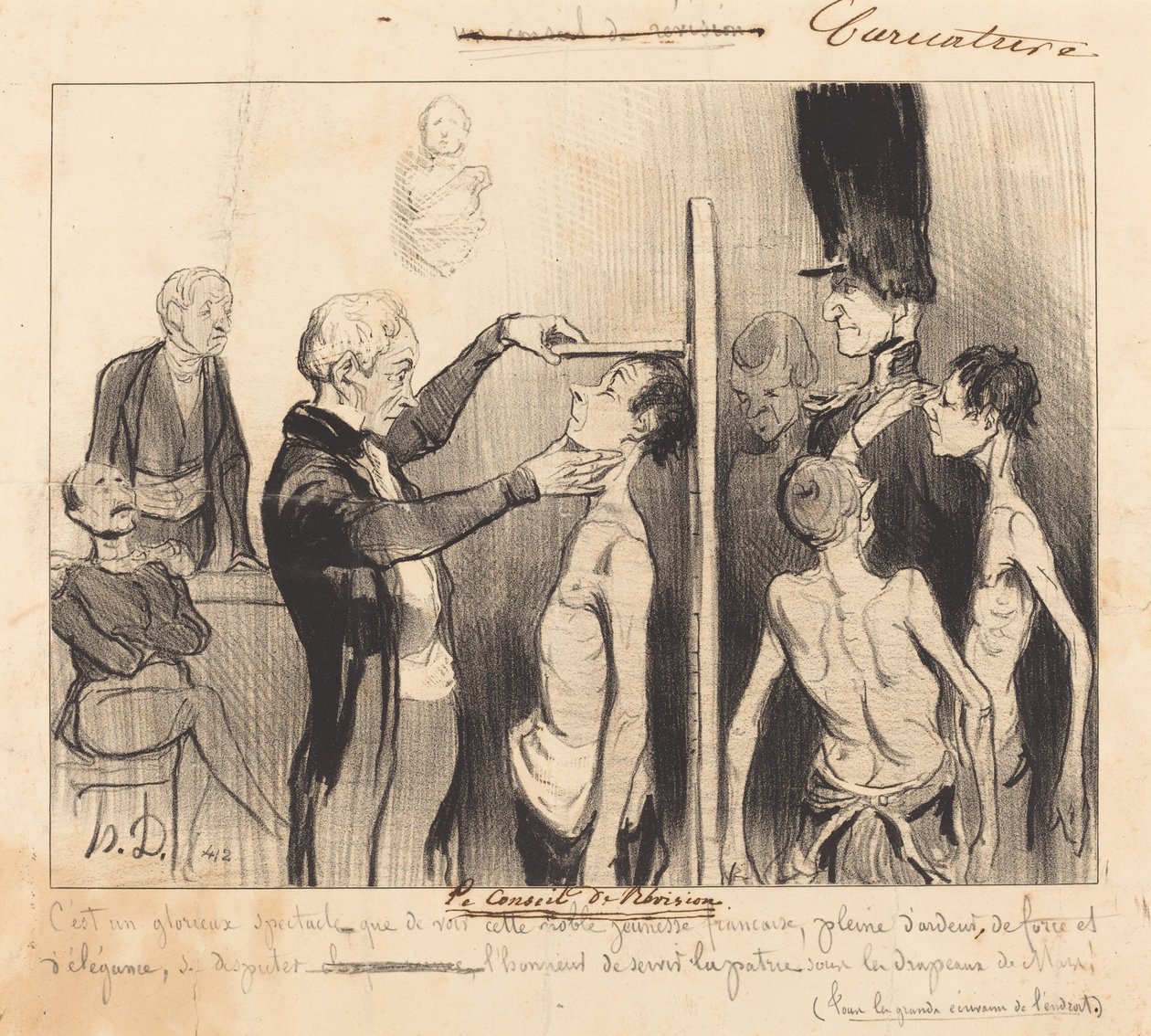 The Review Board by Honoré Daumier