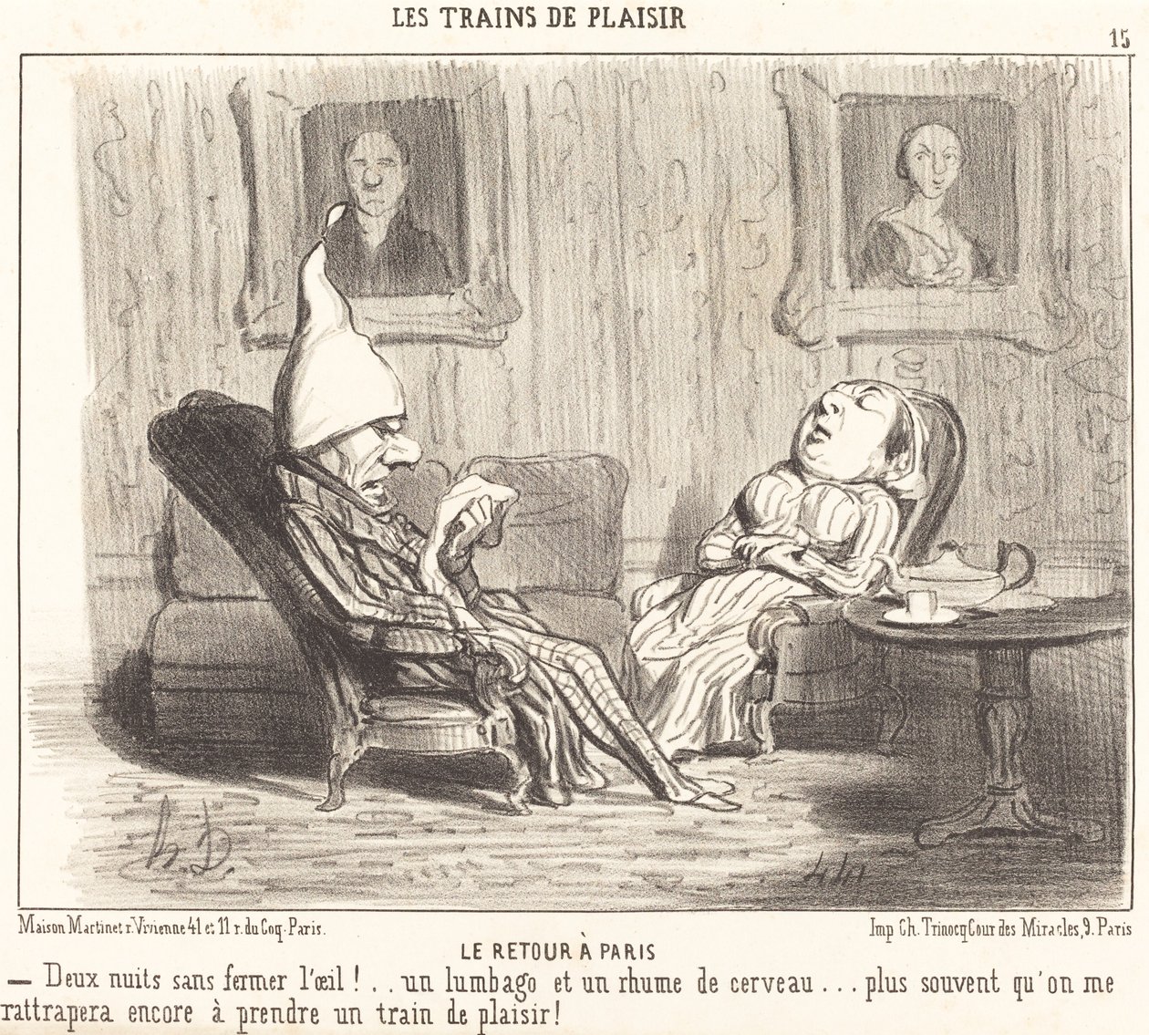 The Return to Paris by Honoré Daumier