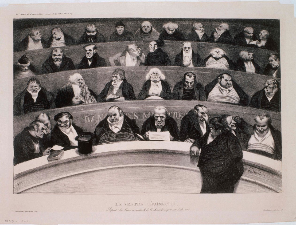 The Legislative Belly by Honoré Daumier